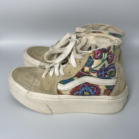 Vans Sk8-Hi Tapered Stackform Paisley Bloom Turtledove sneakers women’s size 5 - Picture 3 of 6